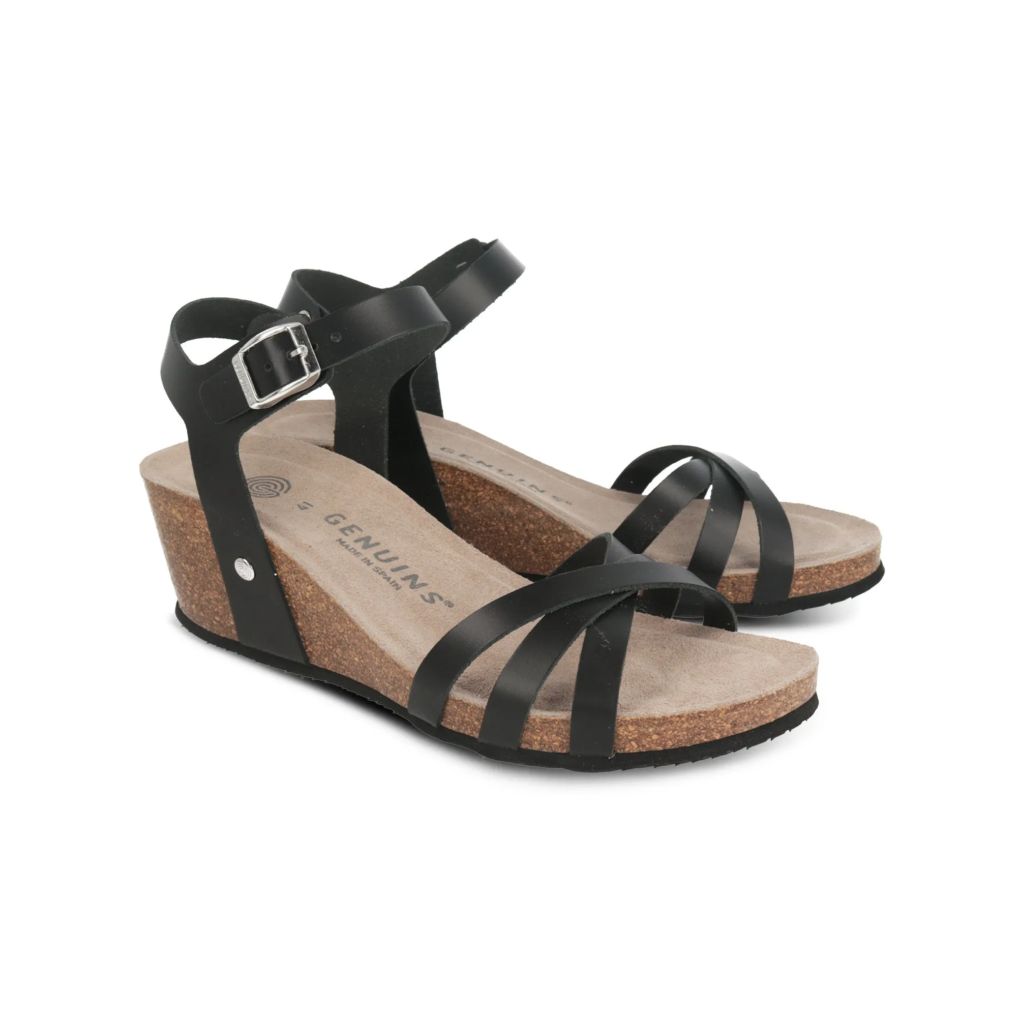 Arola Mat Black Sandals