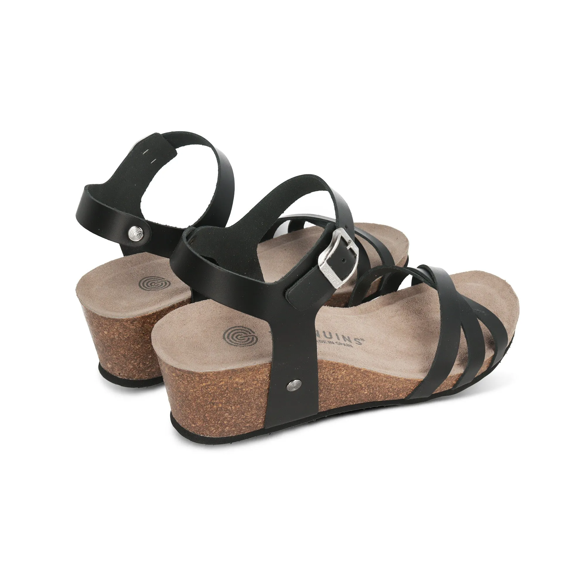 Arola Mat Black Sandals