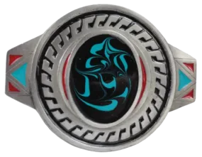 Aztec Round Design Belt Buckle