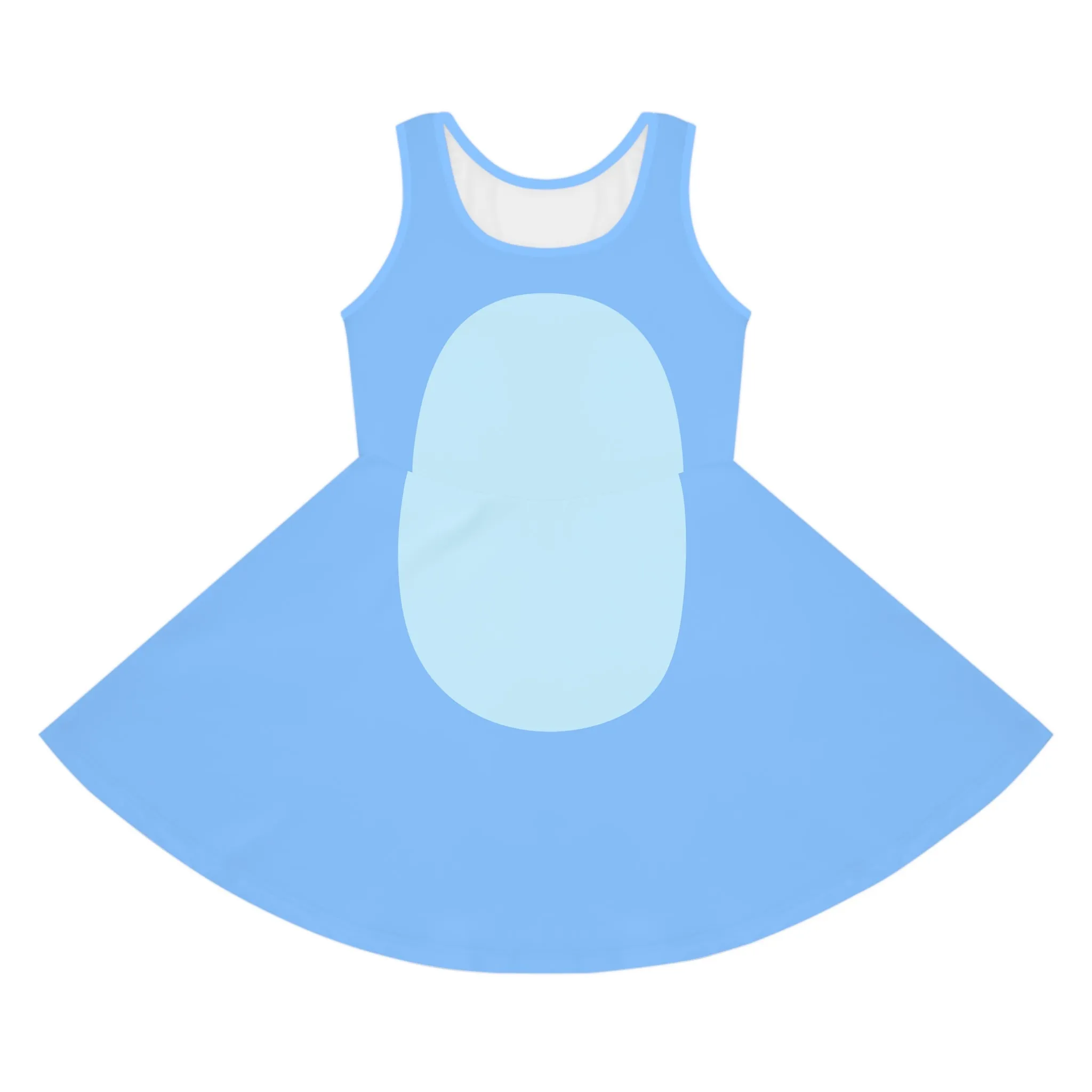 Blue Heeler Dog Girls' Sleeveless Sundress- Costume, Cosplay