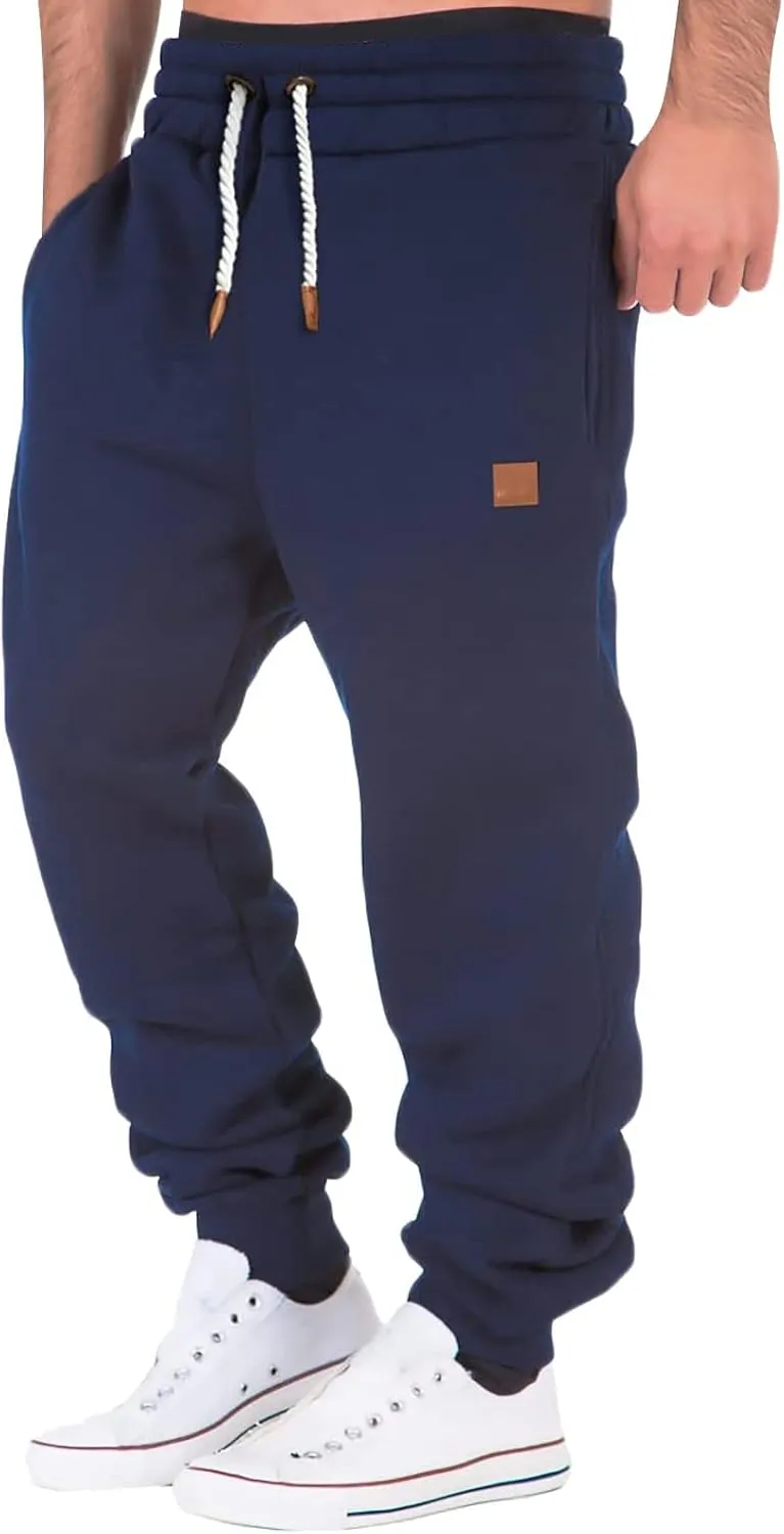 Cargo Sweatpants for Men Big and Tall Casual Fashion Joggers Comfortable Basic Pants Sport Daily Workout Pants Men's