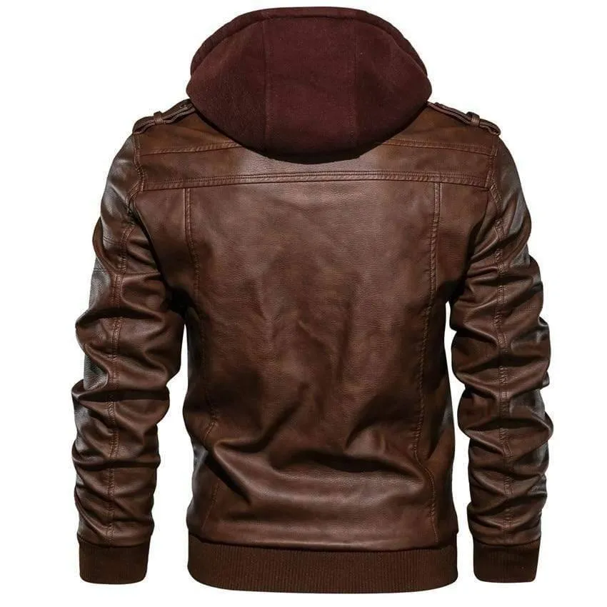 Casual Biker Leather Jacket
