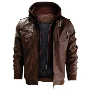 Casual Biker Leather Jacket