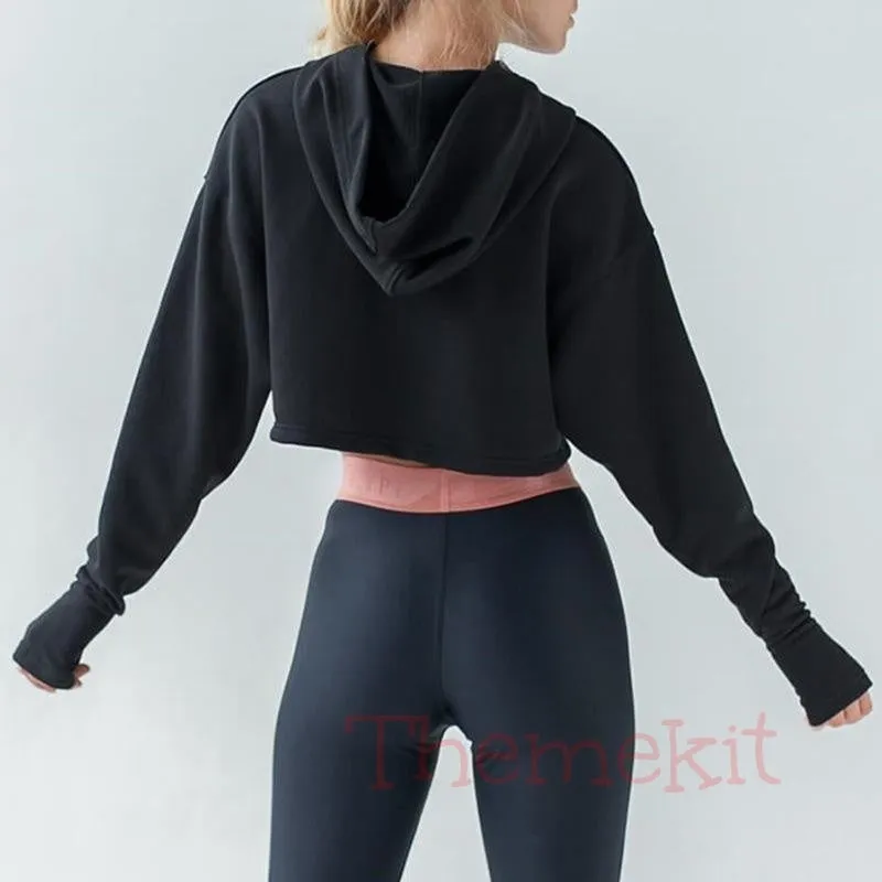 Casual Pure Colour Yoga Jacket