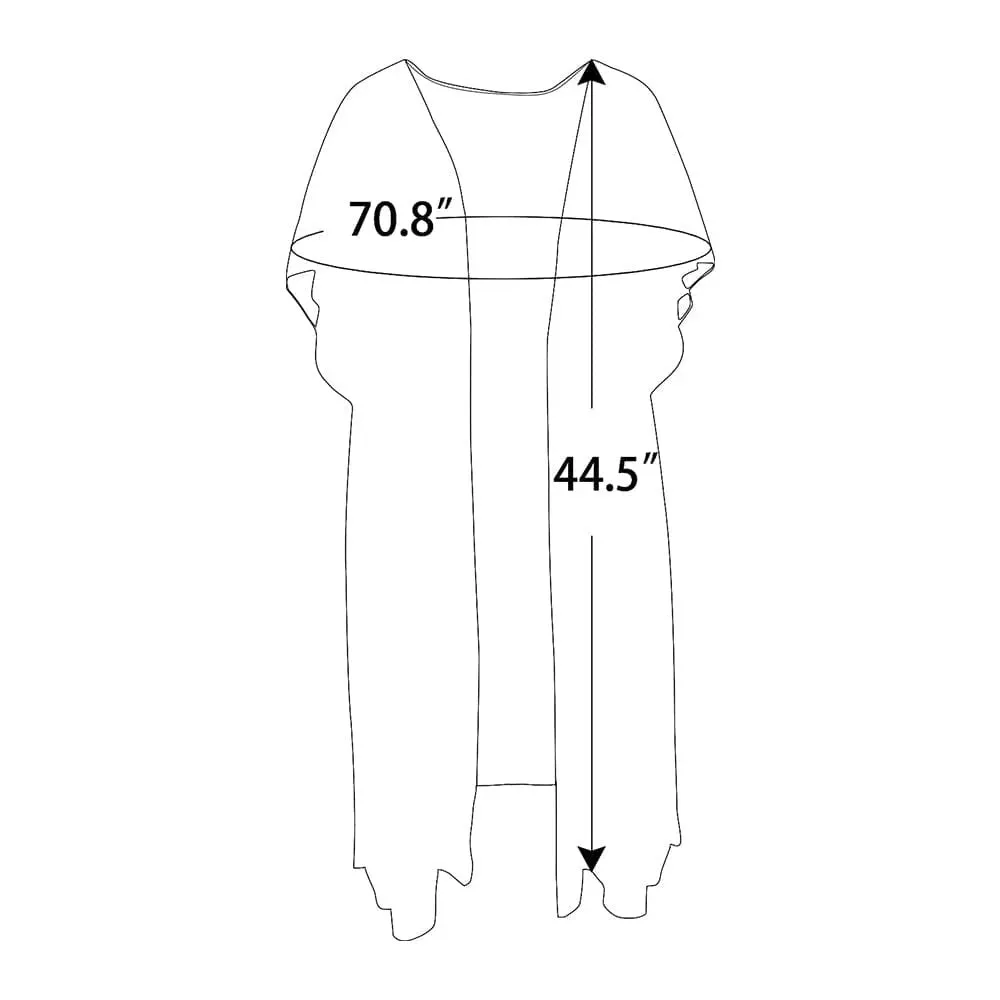 Cover Up Custom Face American National Flag Personalized Women's Kimono Chiffon Cover Up Gift