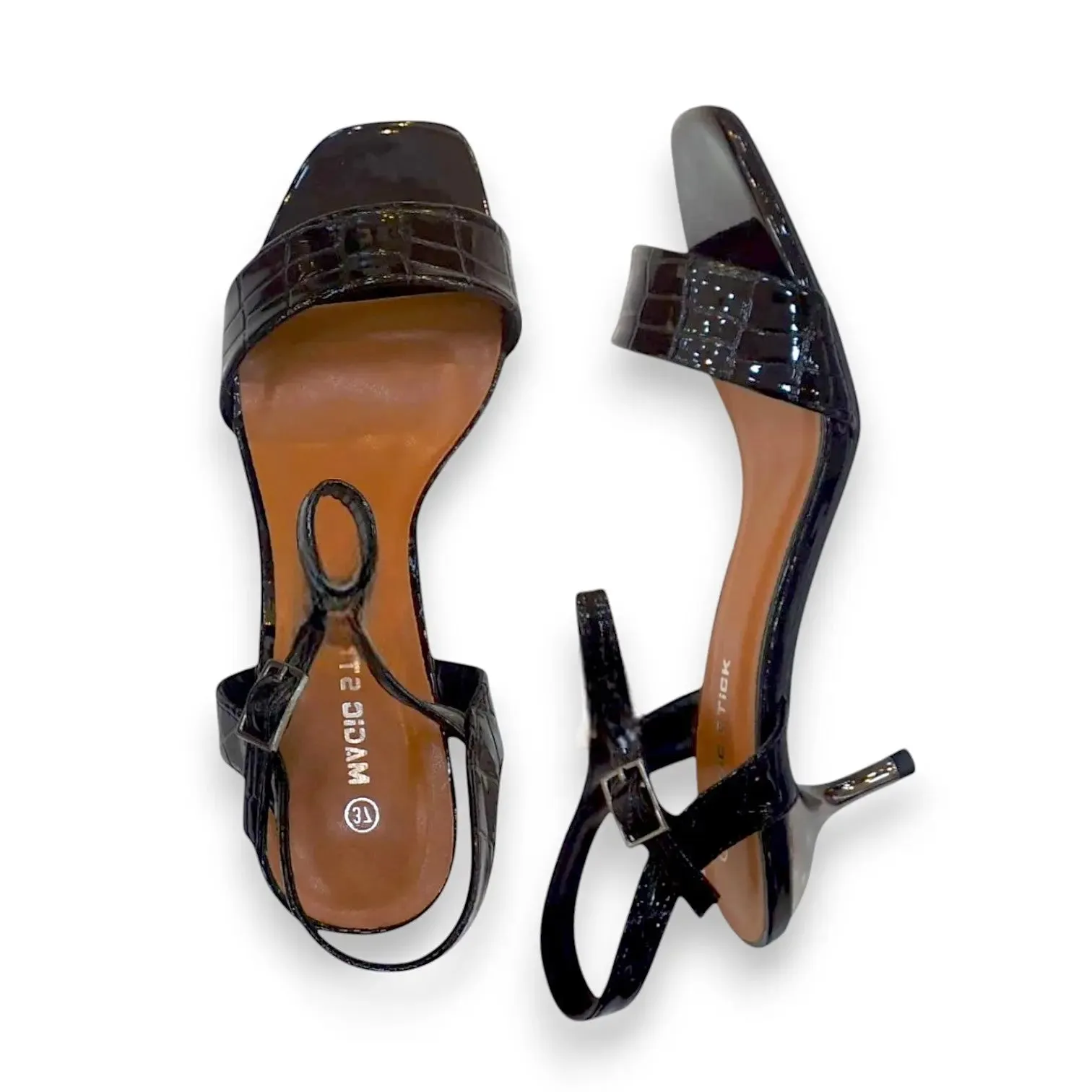 Croc Embossed Sandal