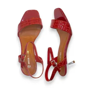 Croc Embossed Sandal