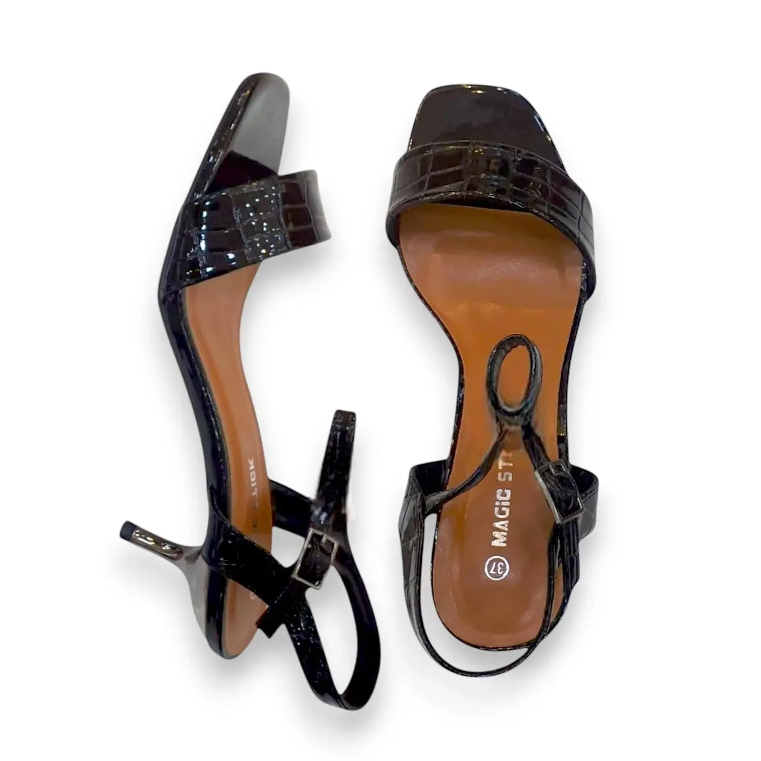Croc Embossed Sandal