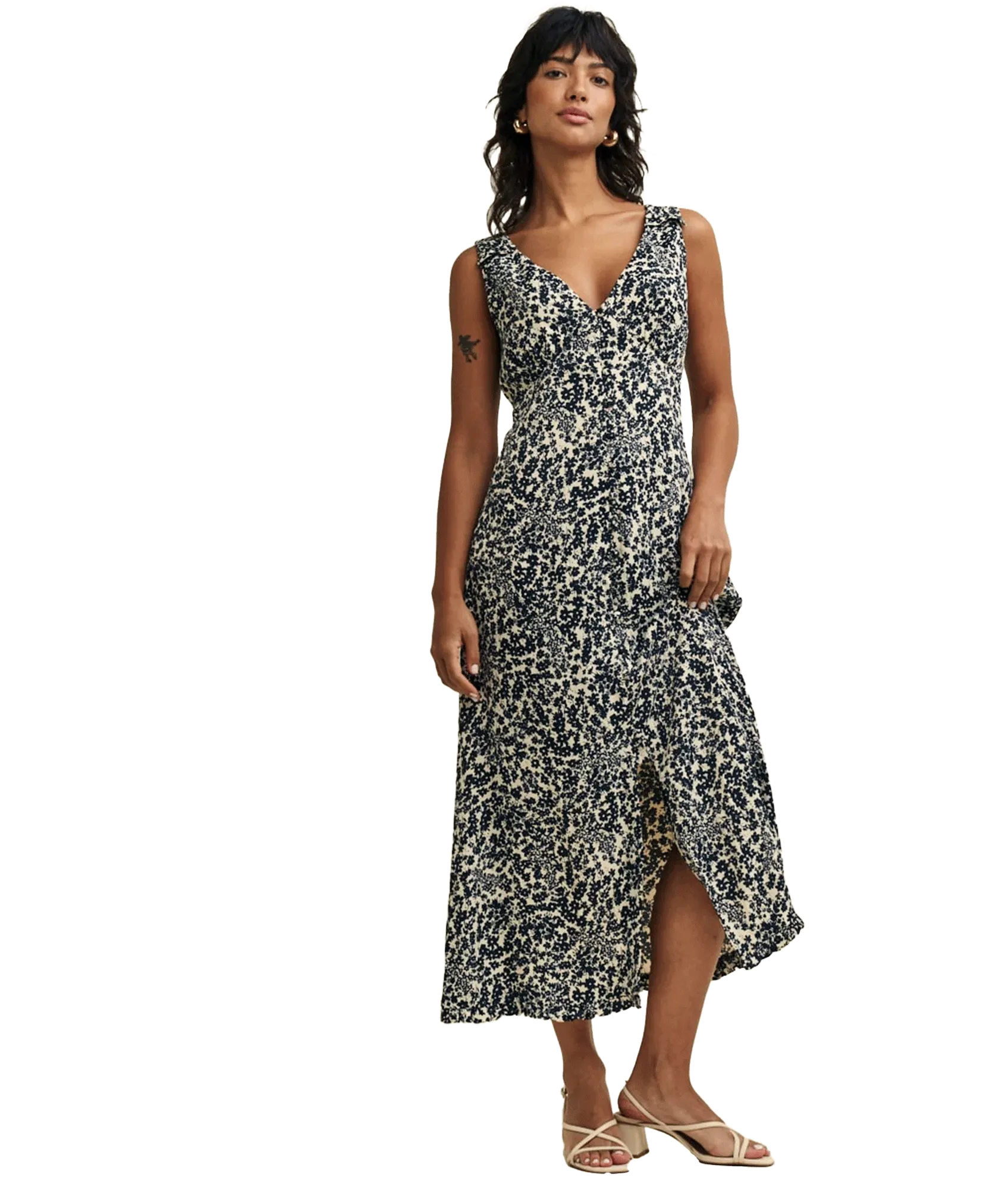 Ditsy Floral Clio Midi Dress - Multi