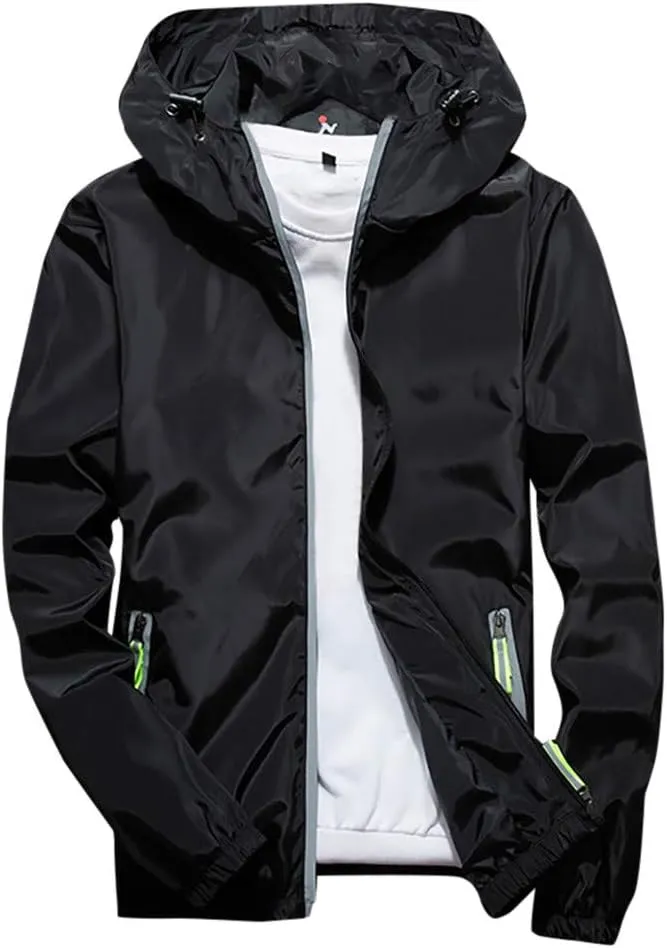 DuDubaby Mens Autumn Casual Camouflage Printing Plus Size Hoodie Two-Sided Wear Thin Coat
