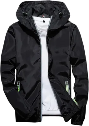 DuDubaby Mens Autumn Casual Camouflage Printing Plus Size Hoodie Two-Sided Wear Thin Coat