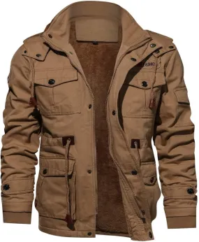 DuDubaby Men's Casual Camouflage Sports Sweatshirt Long Sleeve Zipper Hooded Jacket Coat