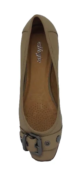 Effegie Dam ~ Taupe ~ Black ~ Red ~ ballet leather shoe