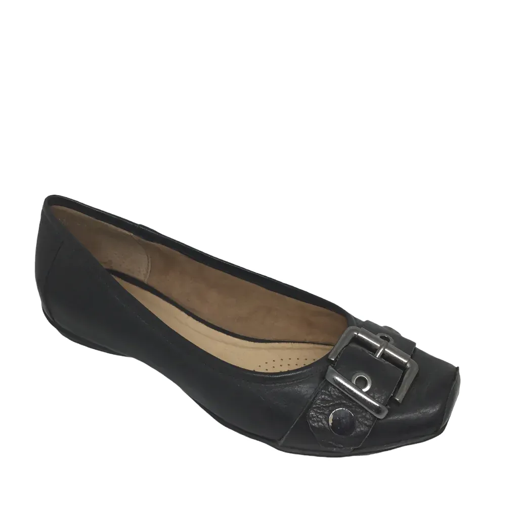 Effegie Dam ~ Taupe ~ Black ~ Red ~ ballet leather shoe