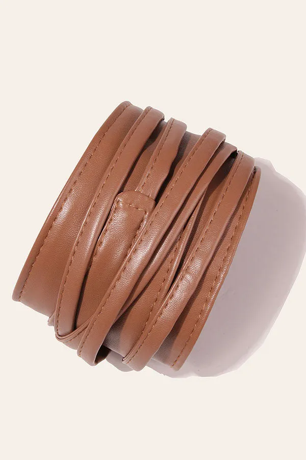Elegant Soft Lace-up Belt