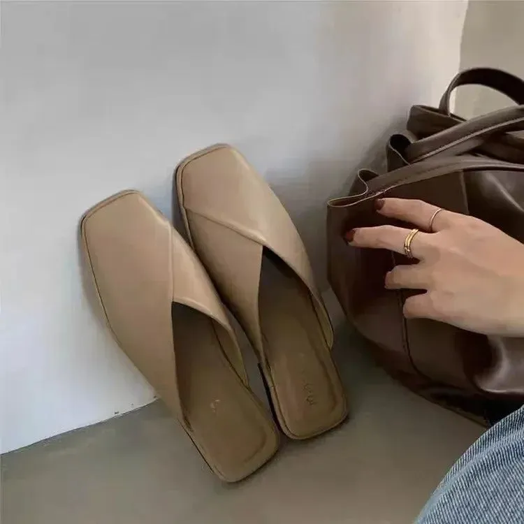 Evangeline - Stylish Square-Toe Sandals for Women