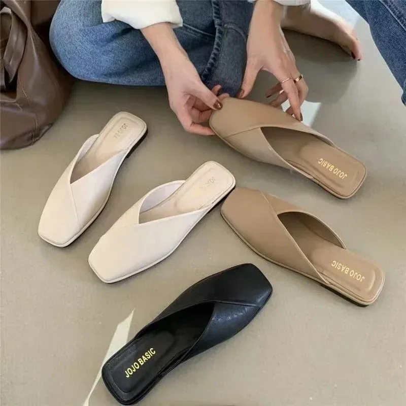 Evangeline - Stylish Square-Toe Sandals for Women