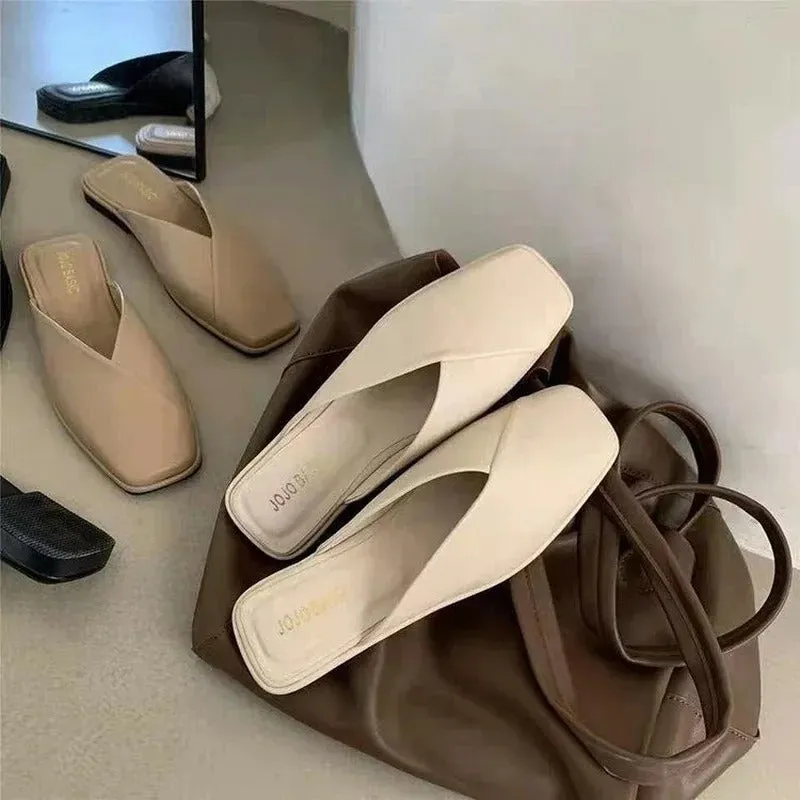 Evangeline - Stylish Square-Toe Sandals for Women