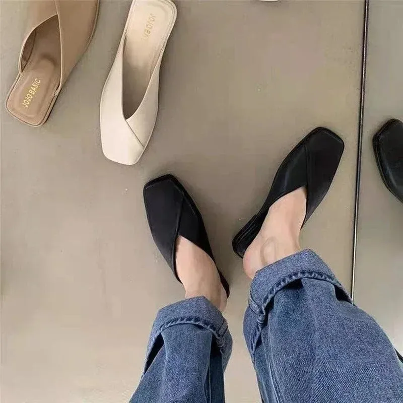 Evangeline - Stylish Square-Toe Sandals for Women