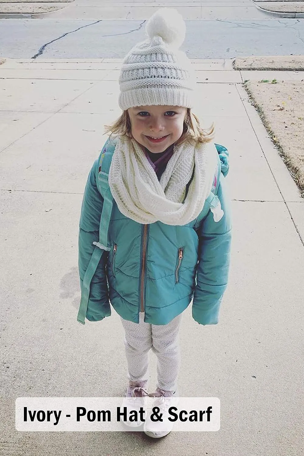 Funky Junque Kids Cozy Winter Bundle - Matching Infinity Scarf, Beanie Hat & Stylish Headwrap Set