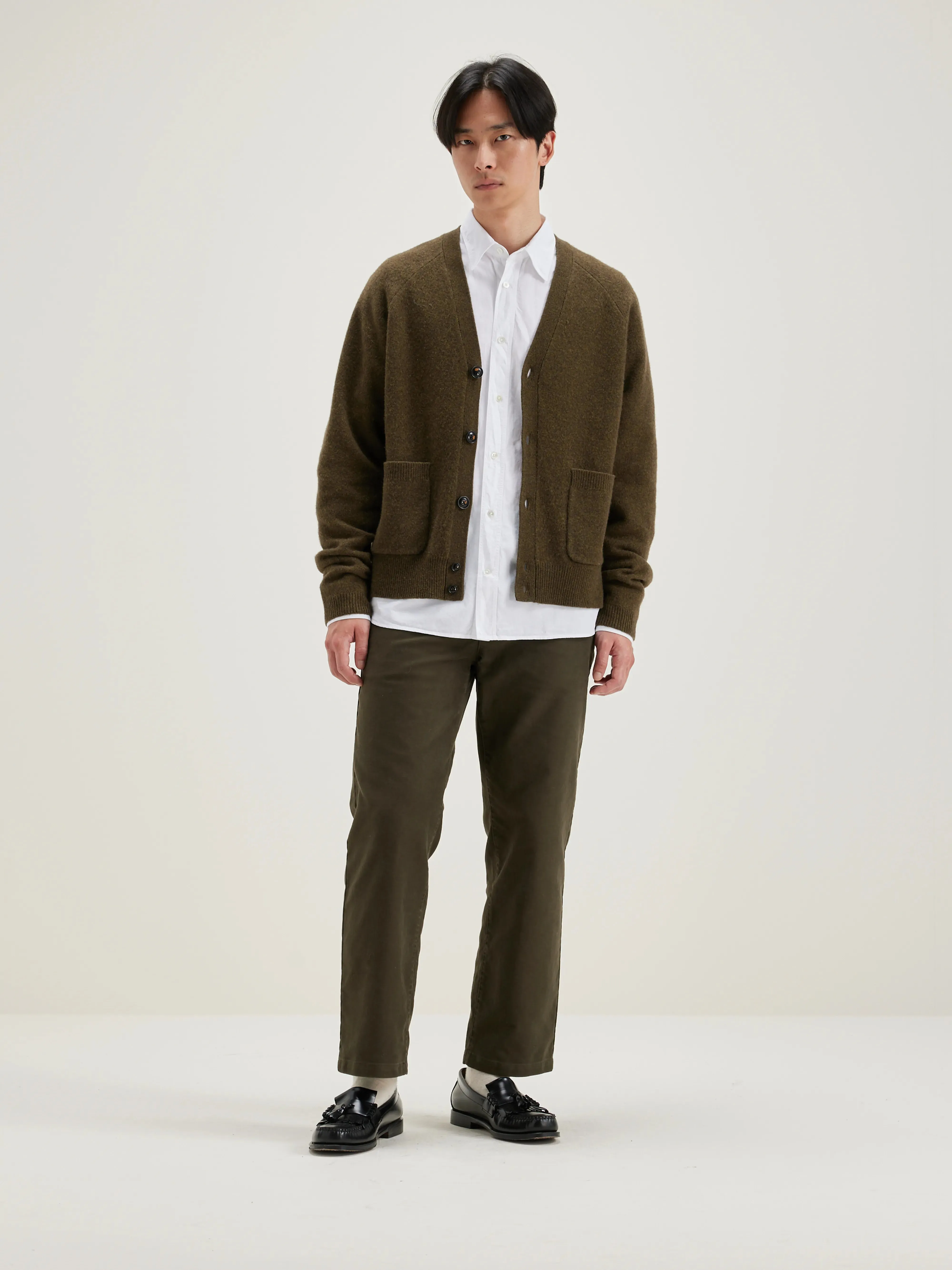 Geican v-neck cardigan (242 / M / MILITARY)