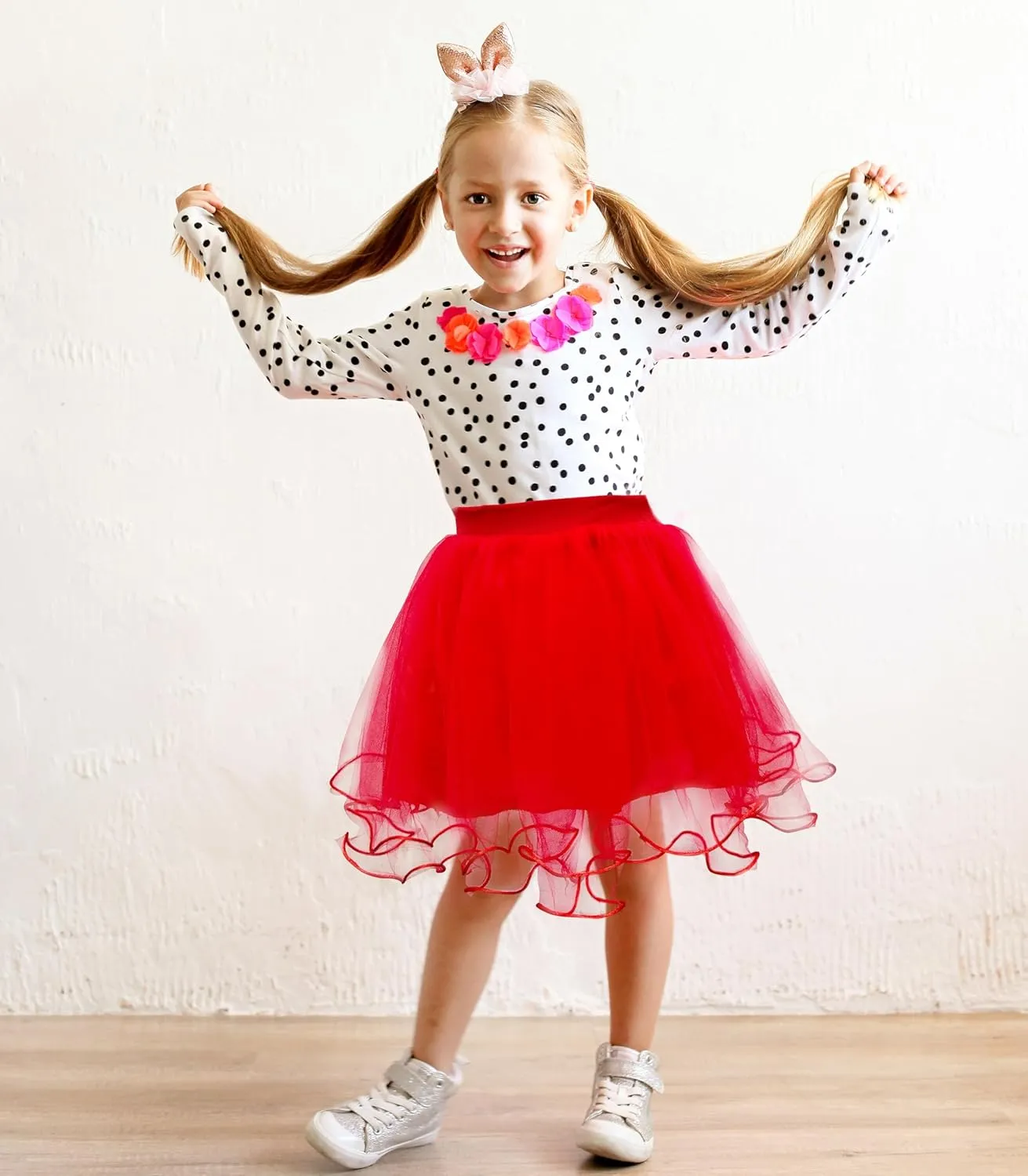 Jastore Girls Tutu Skirts Layered Tulle Princess Dresses for Toddler Girls Birthday Dance Party Supplies