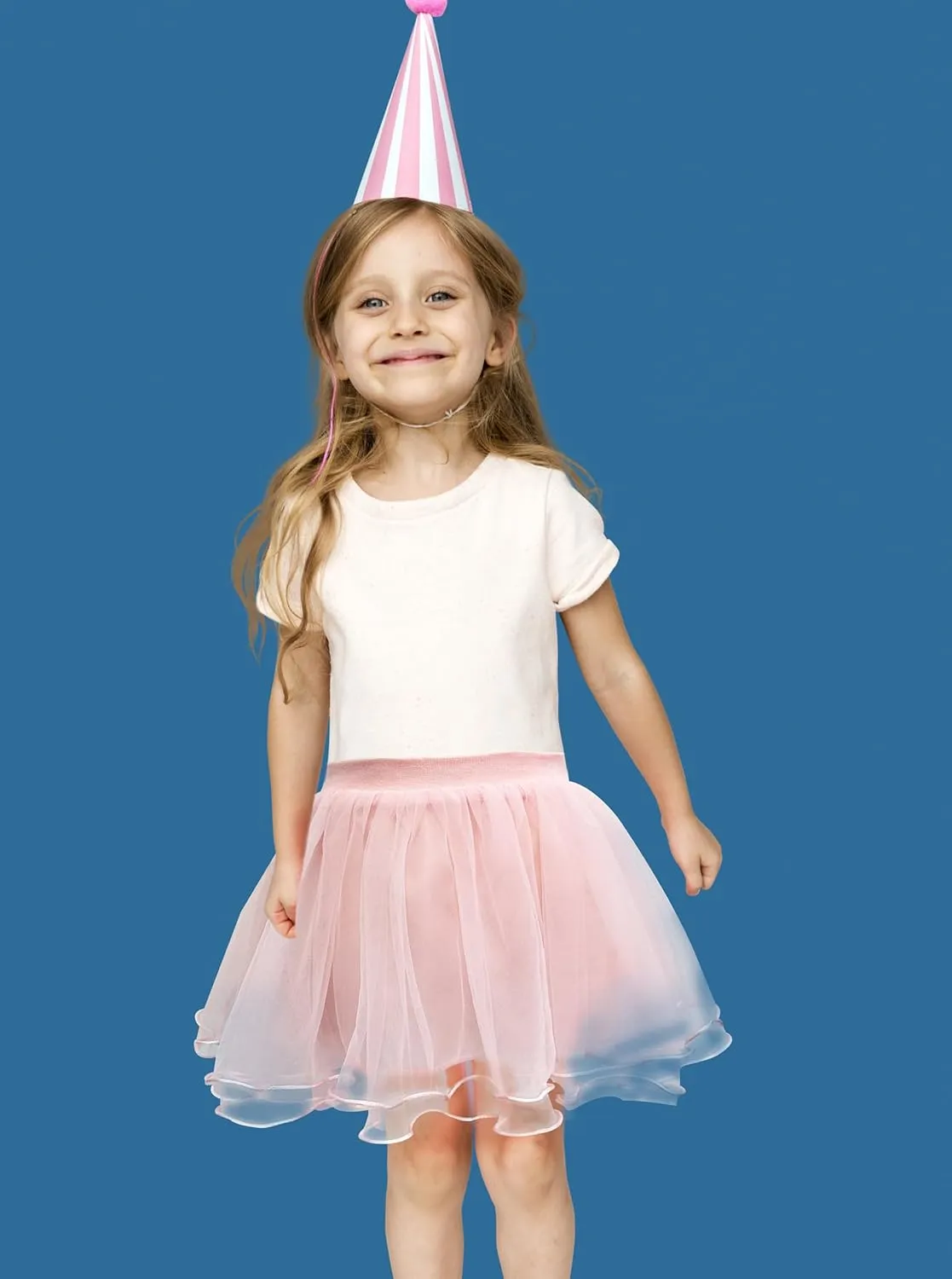 Jastore Girls Tutu Skirts Layered Tulle Princess Dresses for Toddler Girls Birthday Dance Party Supplies