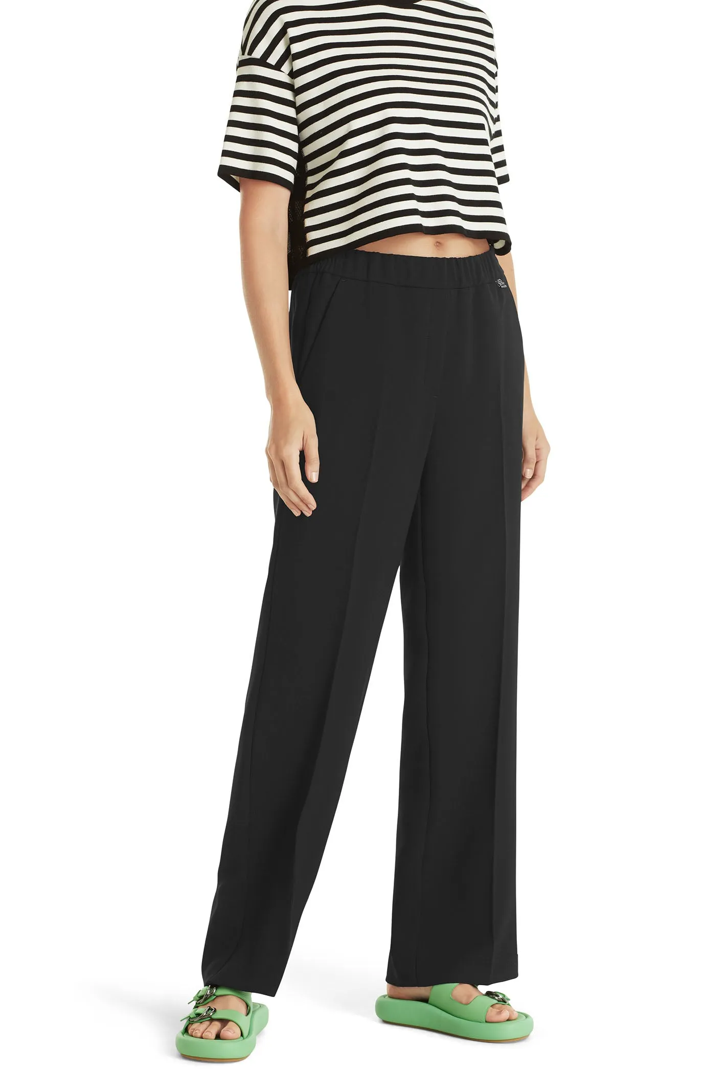 Marc Cain WP 81.15 W65 900 Black Washington Wide Fit Trousers