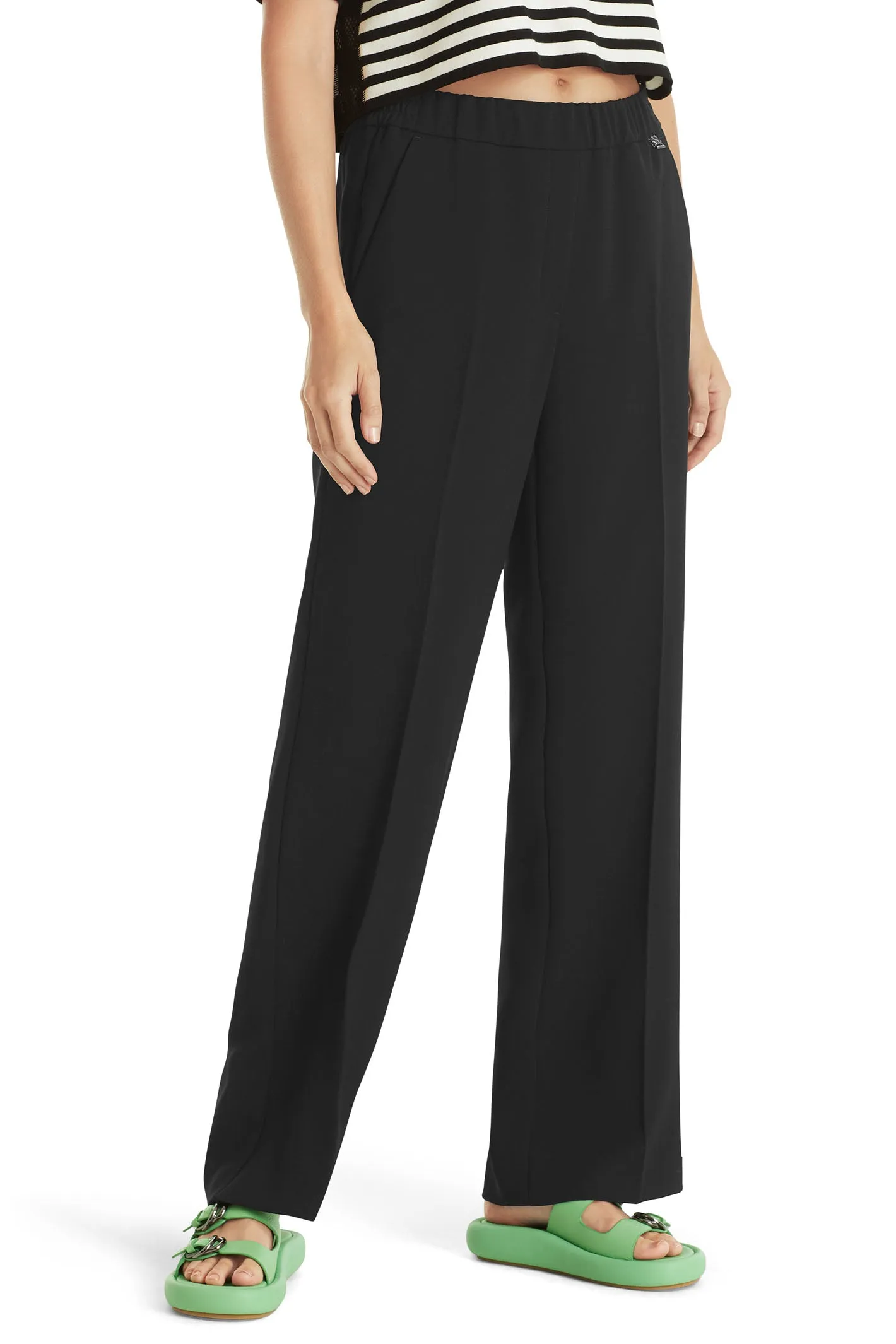 Marc Cain WP 81.15 W65 900 Black Washington Wide Fit Trousers