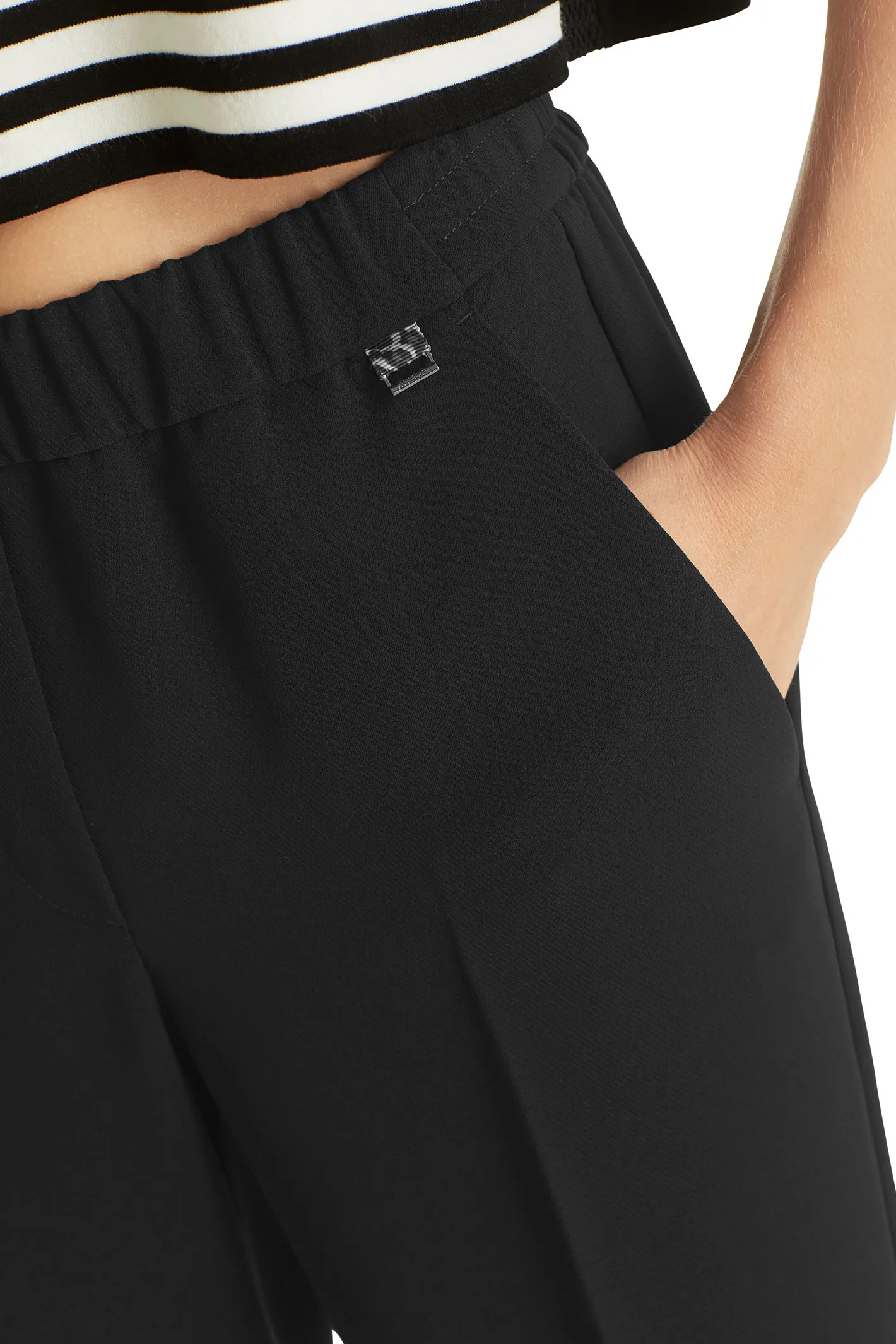 Marc Cain WP 81.15 W65 900 Black Washington Wide Fit Trousers