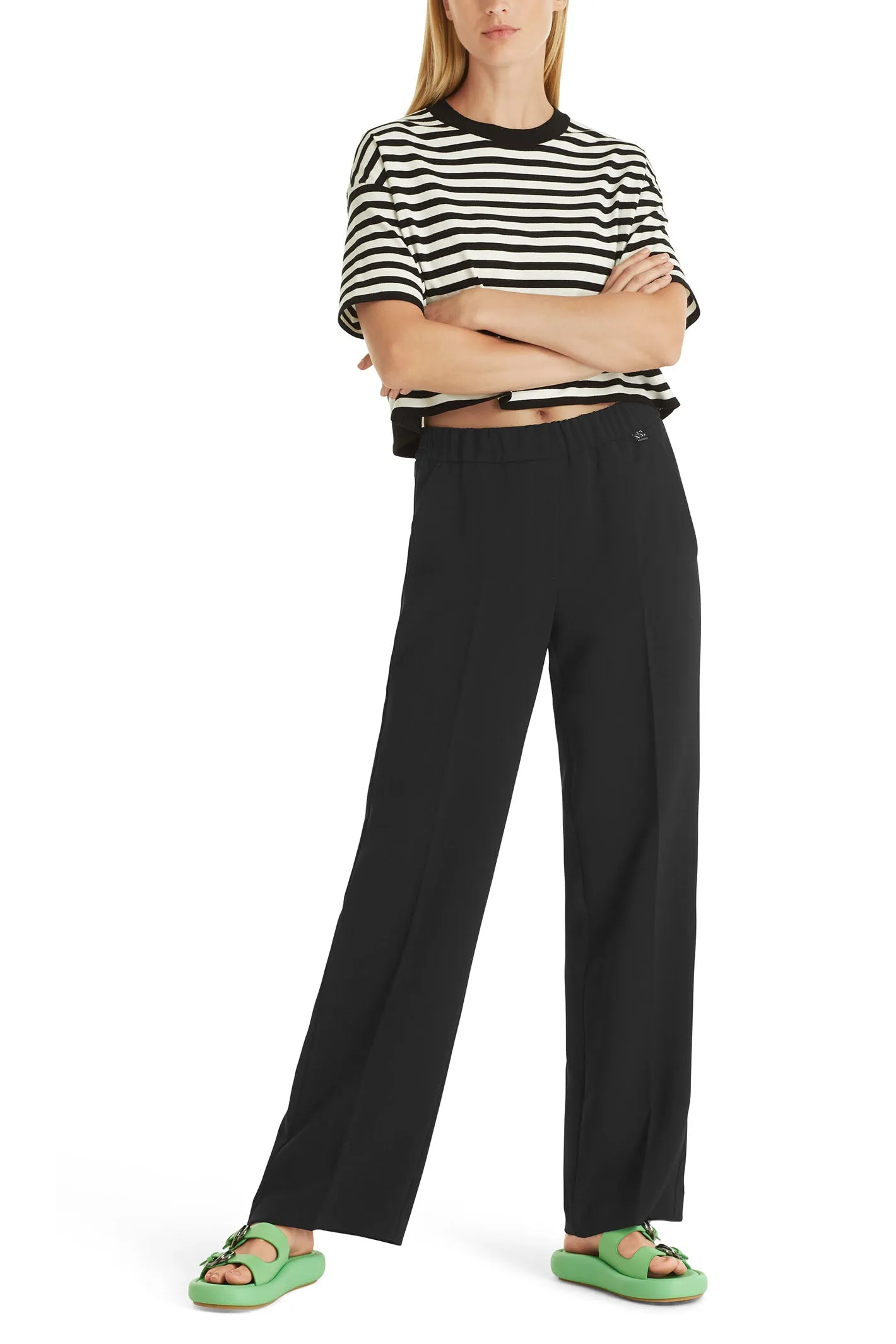 Marc Cain WP 81.15 W65 900 Black Washington Wide Fit Trousers