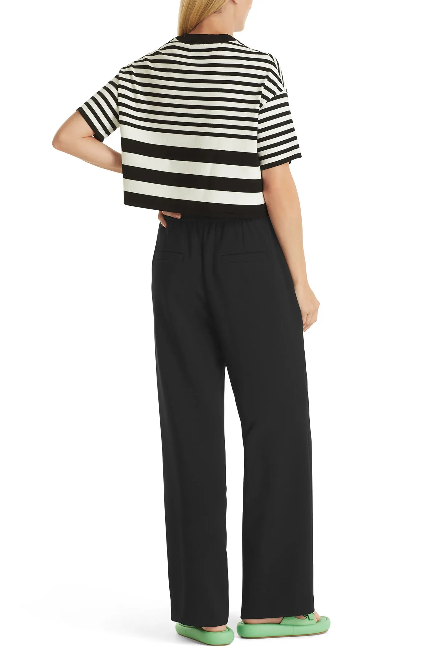 Marc Cain WP 81.15 W65 900 Black Washington Wide Fit Trousers