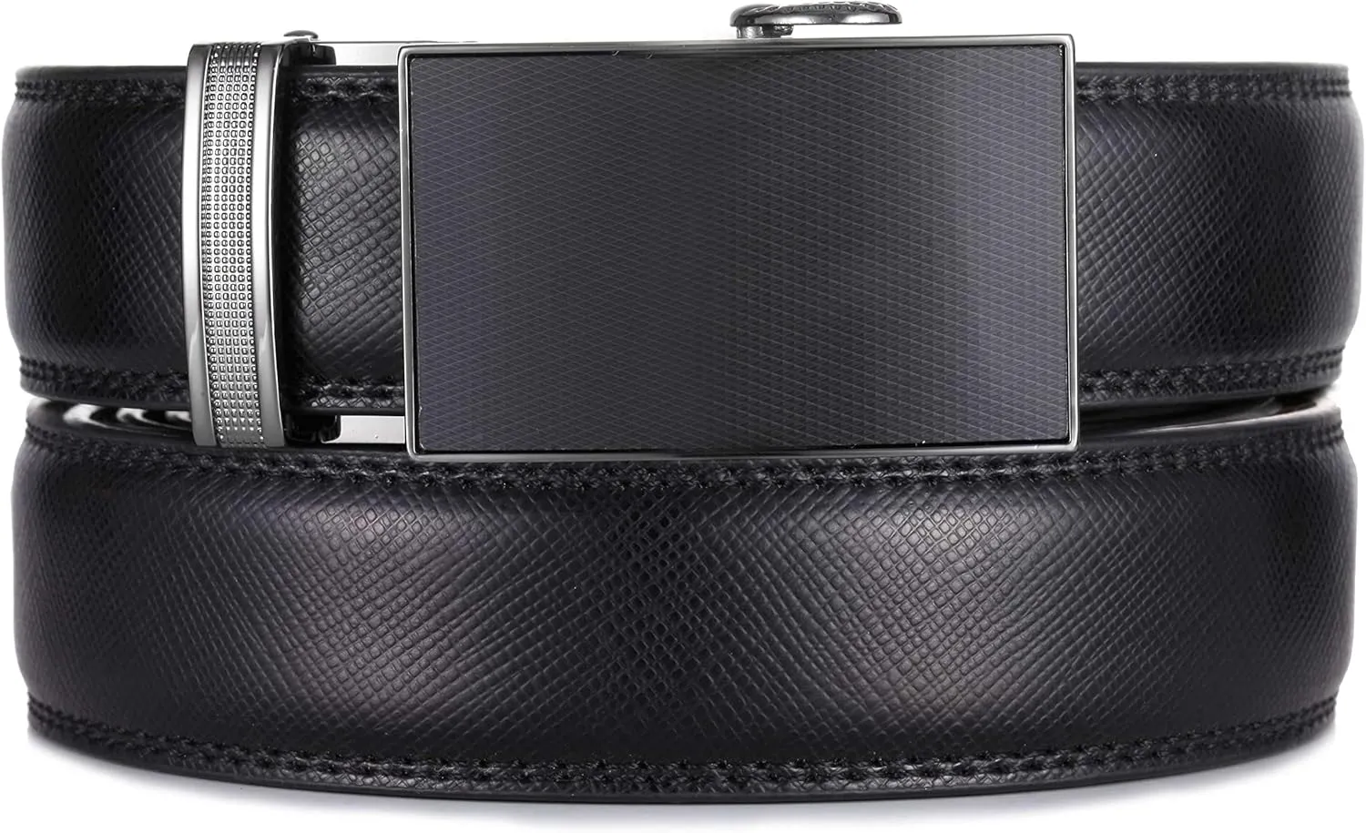 Marino Mens Genuine Leather Ratchet Dress Belt With Automatic Buckle, Enclosed in an Elegant Gift Box