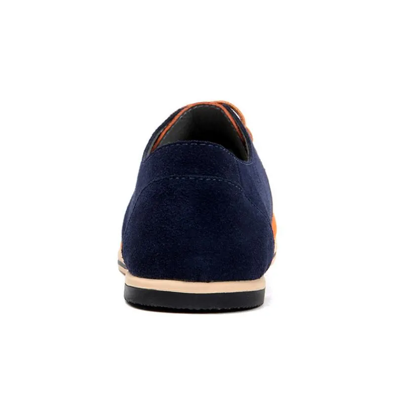 Men's Casual Suede Lace-Up Dress Shoes | Plus Size
