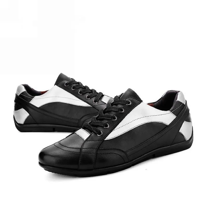 Men's Genuine Leather Flats | Plus Size