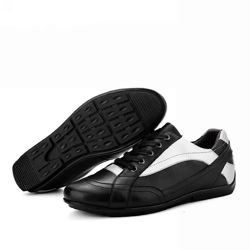 Men's Genuine Leather Flats | Plus Size