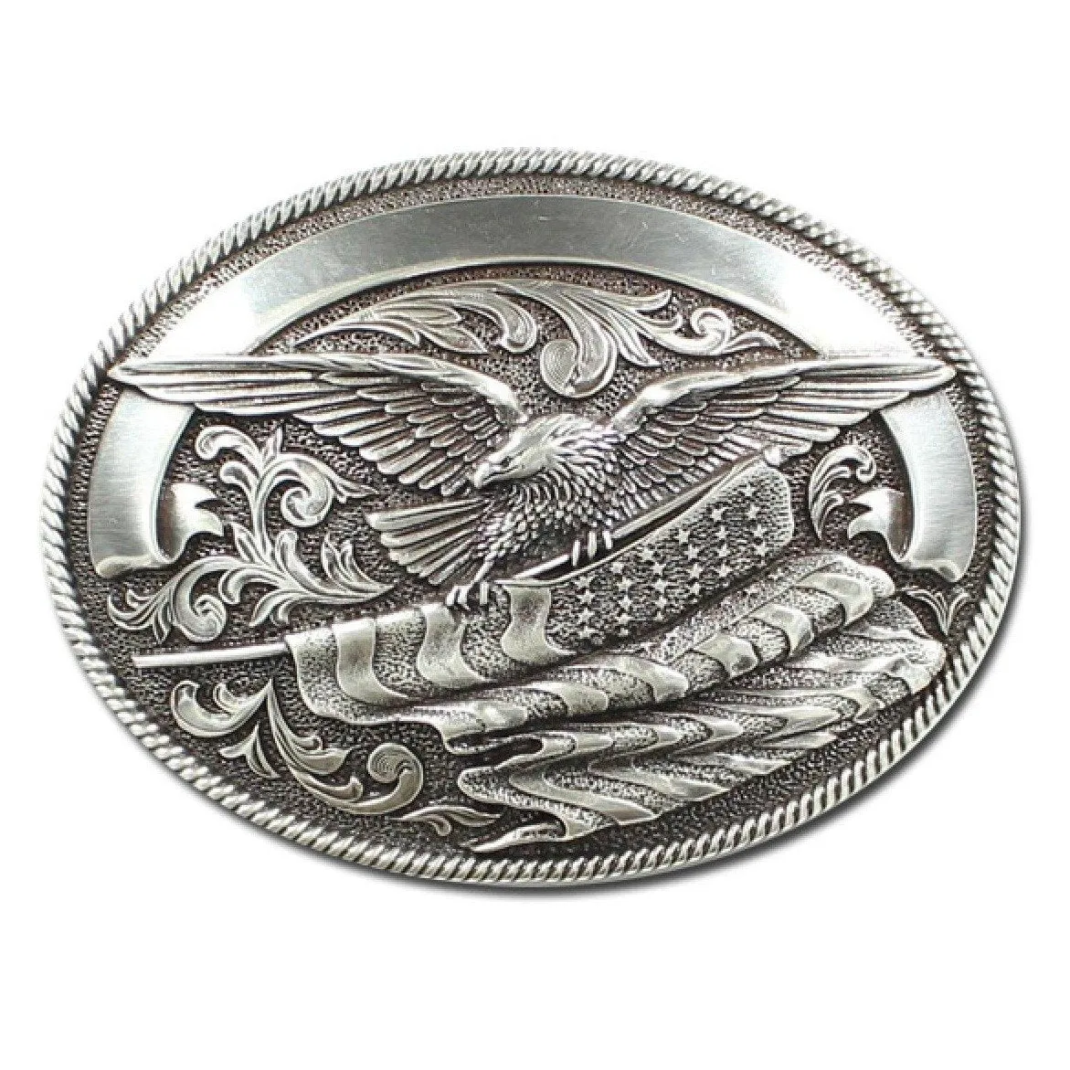 Nocona Oval Eagle Belt Buckle
