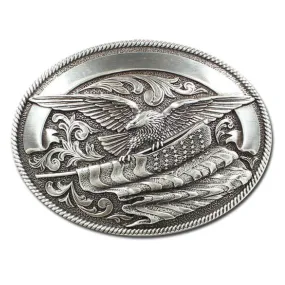 Nocona Oval Eagle Belt Buckle