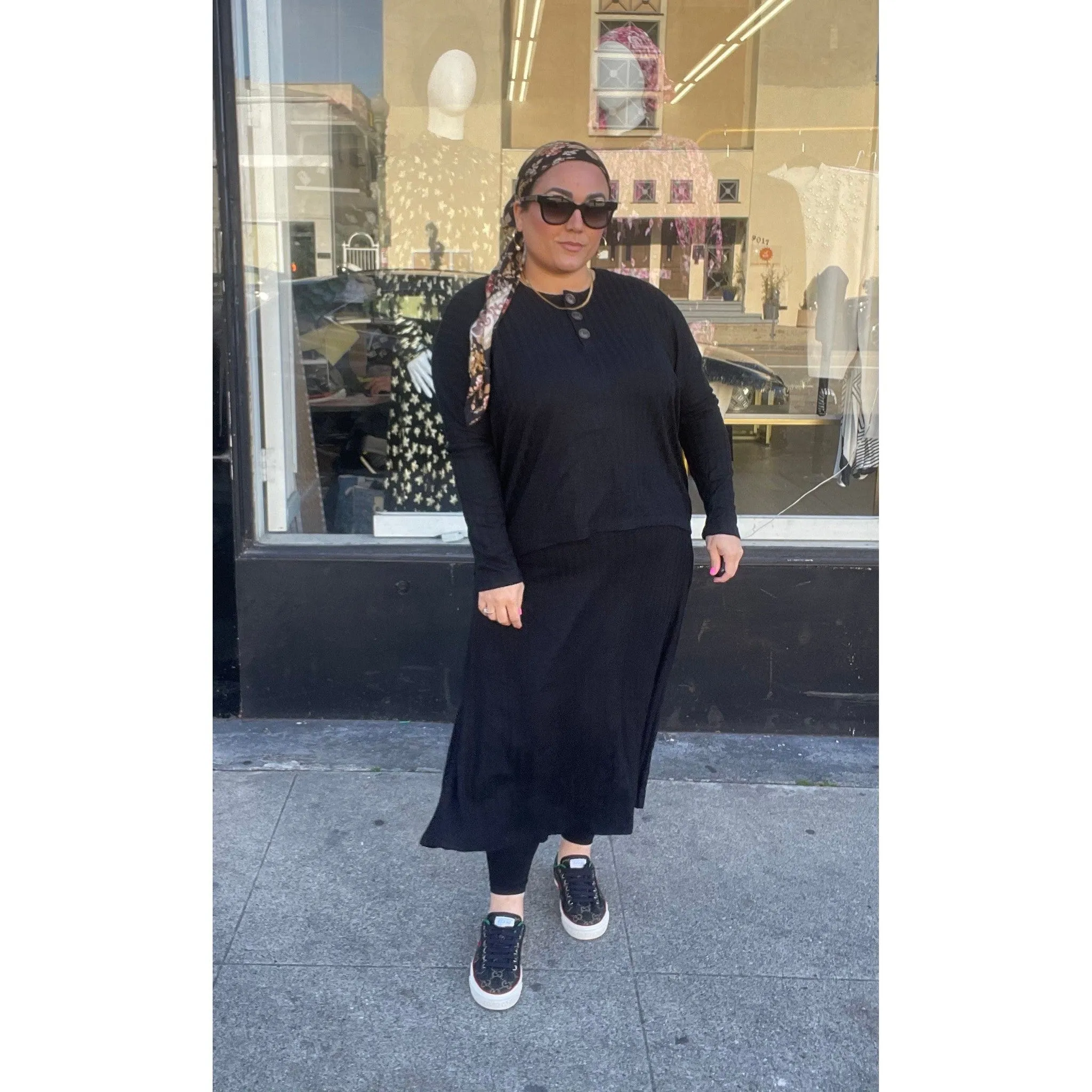Relaxed Top/Skirt Set