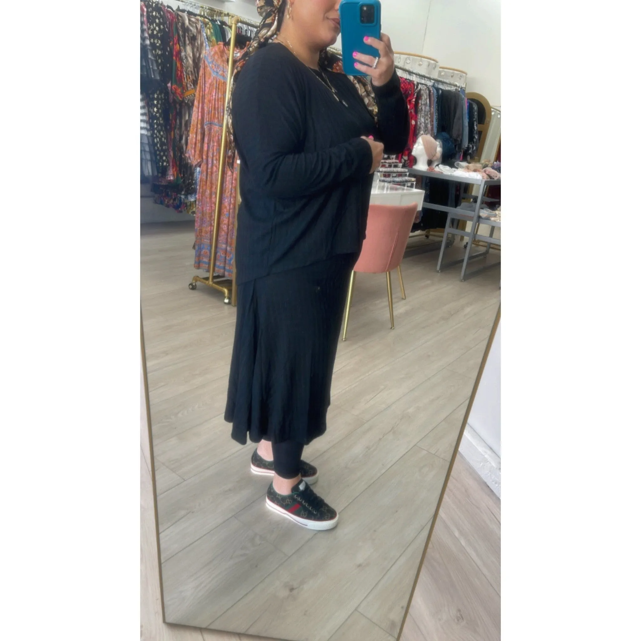 Relaxed Top/Skirt Set
