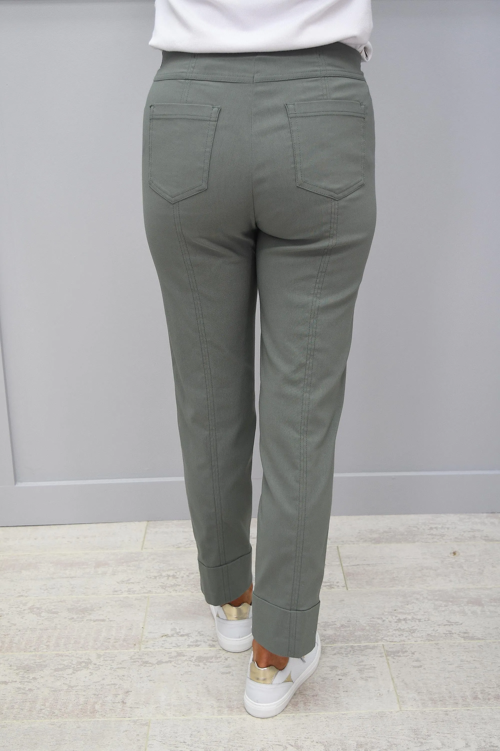 Robell Bella Army Green 7/8 Trousers  881 -  51568 5499 881