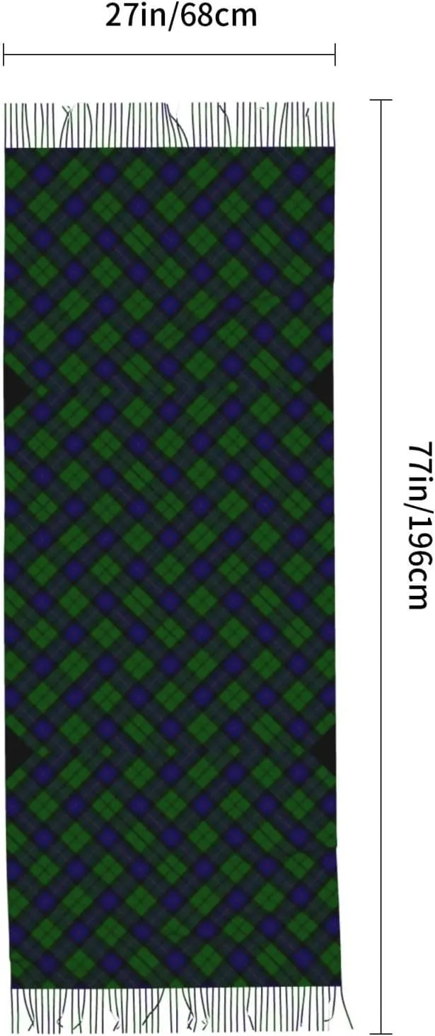 Scottish Clan Duncan Tartan Plaid Imitation Cashmere Tassel Scarf Winter Scarf Autumn Softest Classic Warm