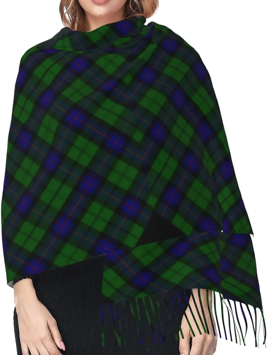 Scottish Clan Duncan Tartan Plaid Imitation Cashmere Tassel Scarf Winter Scarf Autumn Softest Classic Warm
