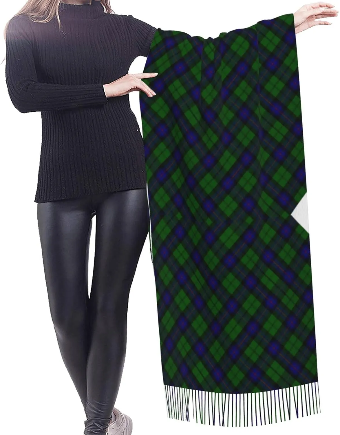 Scottish Clan Duncan Tartan Plaid Imitation Cashmere Tassel Scarf Winter Scarf Autumn Softest Classic Warm