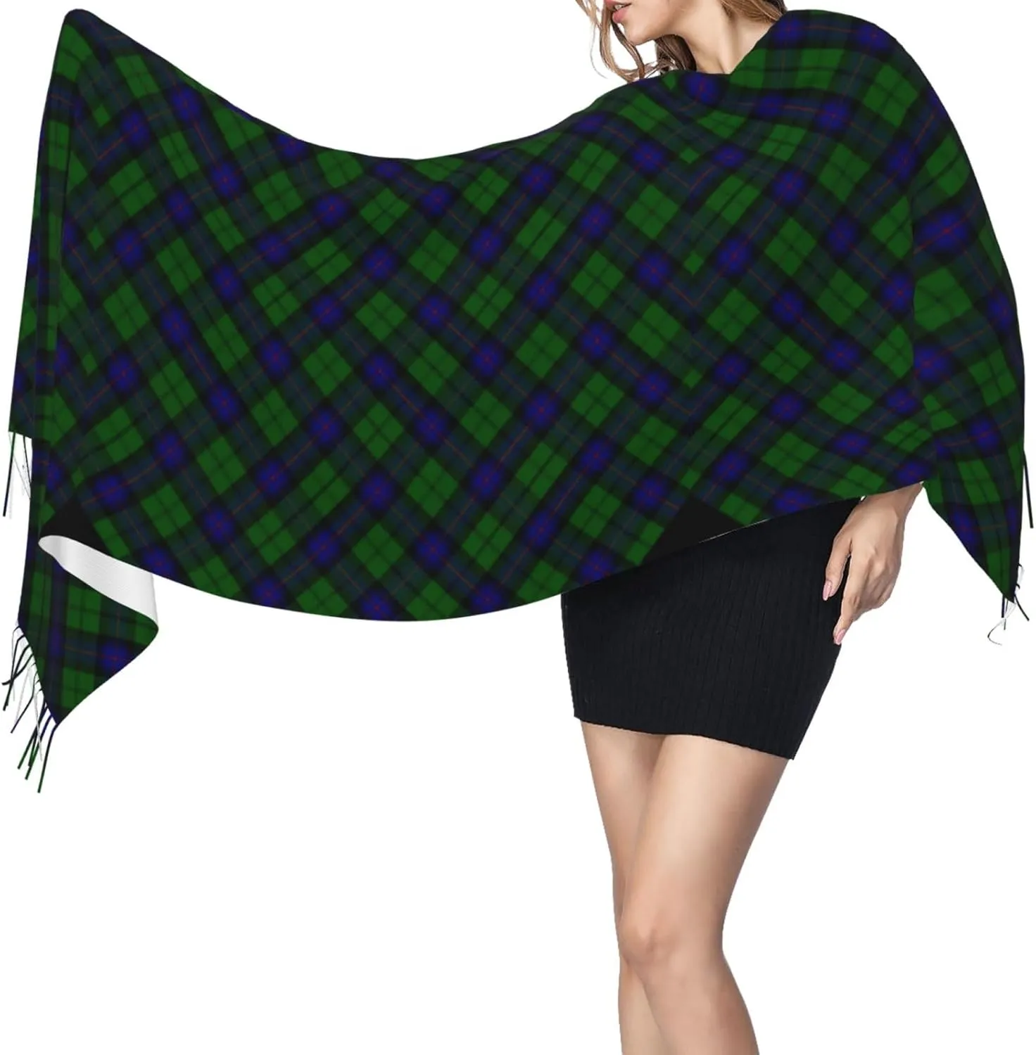 Scottish Clan Duncan Tartan Plaid Imitation Cashmere Tassel Scarf Winter Scarf Autumn Softest Classic Warm