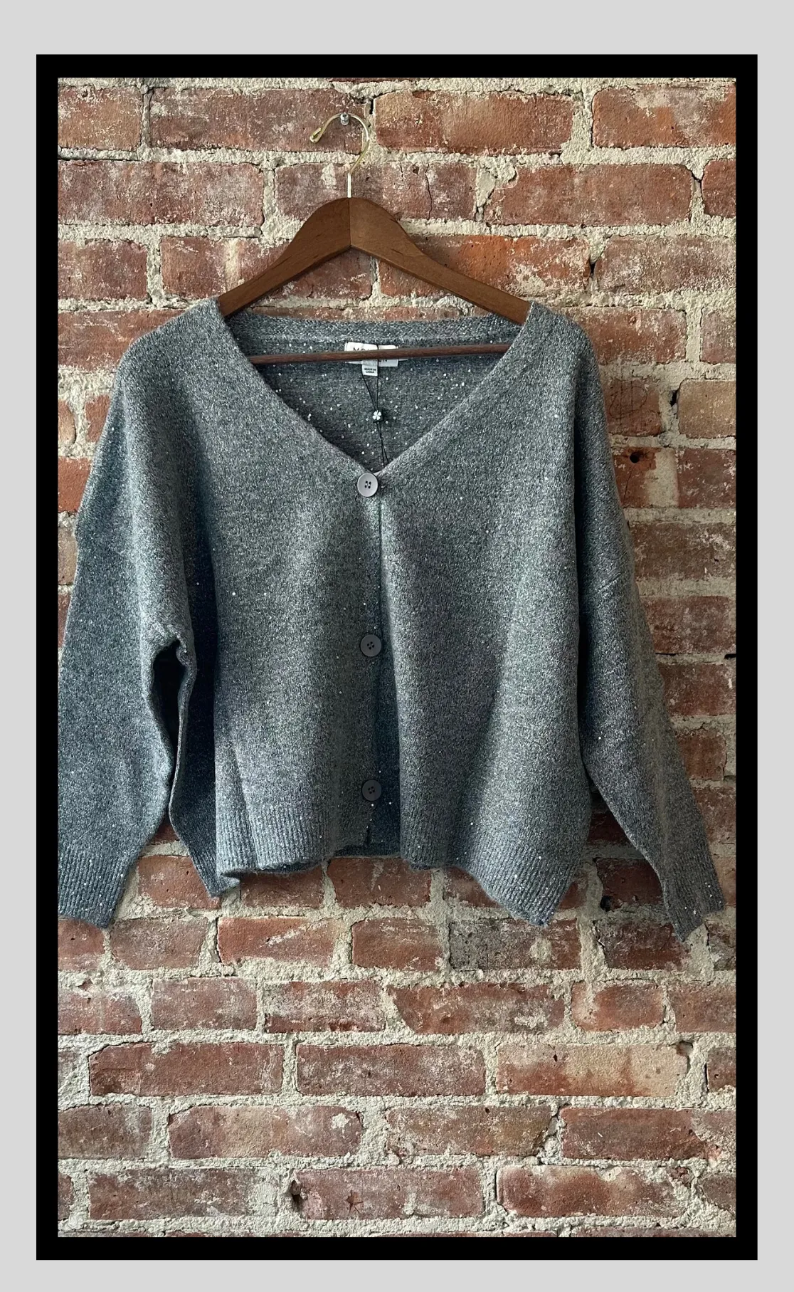 Shimmering Grey Cardigan