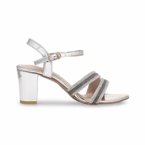 Silver Fancy Sandal FN5965