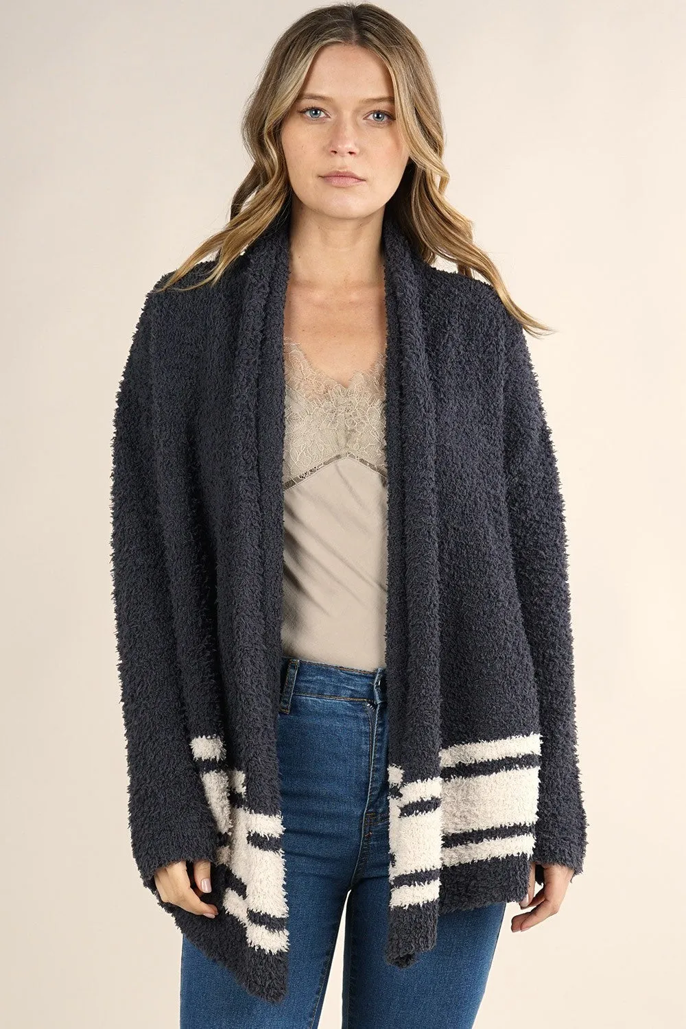 Super Soft Shawl Collar Drape Cardigan