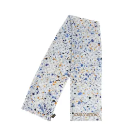 Trendy Inspired Louis Vuitton Louis Vuitton Silk Monogram Paint Splash Square Scarf