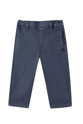 Trousers - Navy blue twill